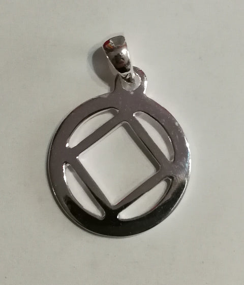 Silberanhänger Dienstsymbol von Narcotics Anonymous groß