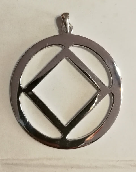 Silberanhänger Dienstsymbol von Narcotics Anonymous sehr groß