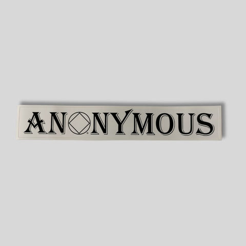 Aufkleber "Anonym"