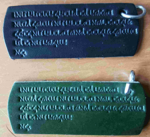 Schlüsselanhänger aus Leder "Gelassenheitsgebet"