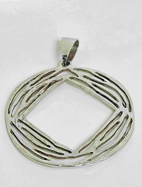 Silver pendant lines
